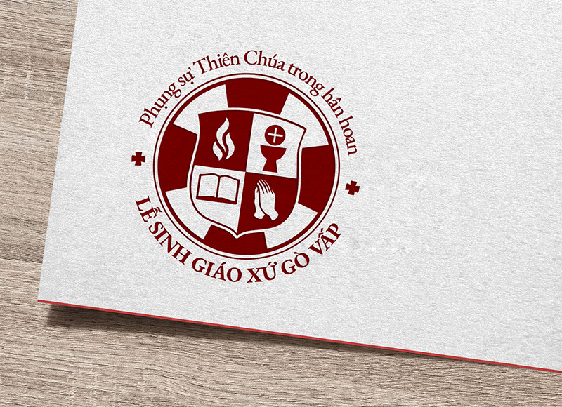Thiết kế Logo Công Giáo Lễ Sinh Giáo xứ Gò Vấp
